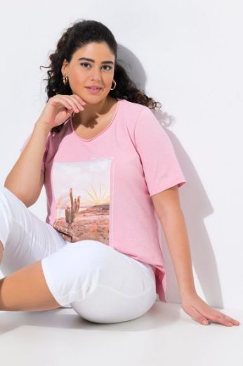 Plus size veliki brojevi Majica kratkih rukava okruglog ovratnika za punije