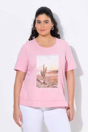 Plus size veliki brojevi Majica kratkih rukava okruglog ovratnika za punije