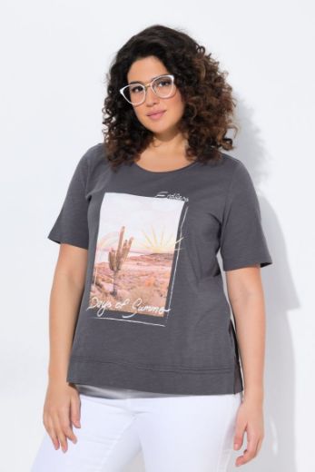 Plus size veliki brojevi Majica kratkih rukava okruglog ovratnika za punije