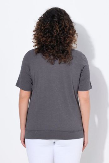 Plus size veliki brojevi Majica kratkih rukava okruglog ovratnika za punije
