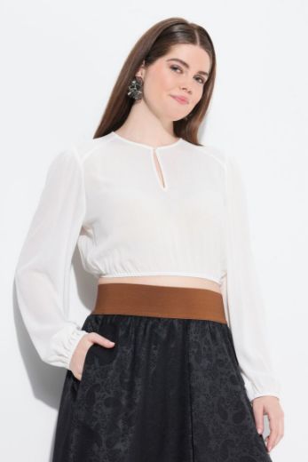 Plus size veliki brojevi Bluza dirndl dugih rukava za punije
