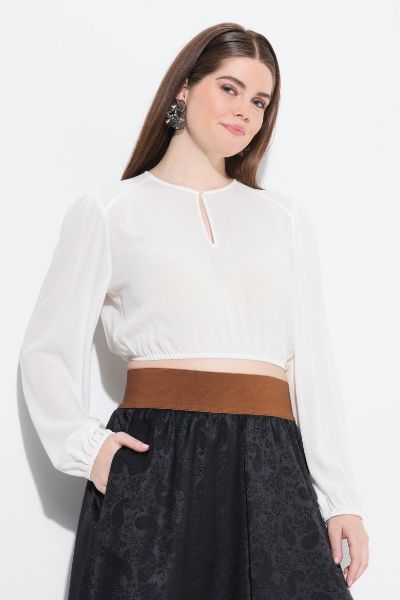 Veliki brojevi Bluza dirndl dugih rukava moda za punije