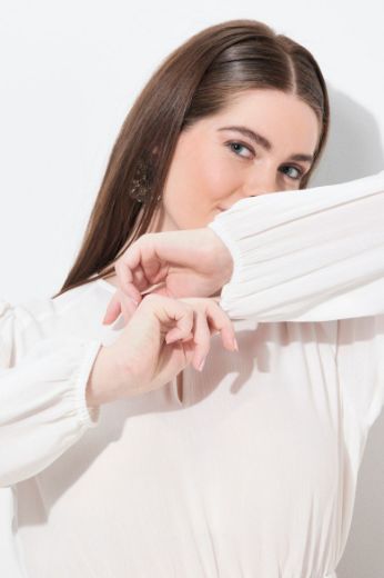 Plus size veliki brojevi Bluza dirndl dugih rukava za punije