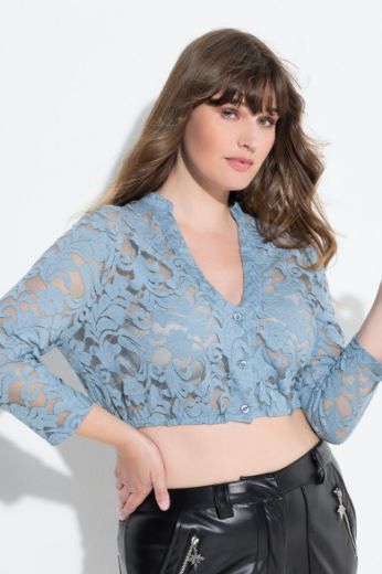 Plus size veliki brojevi Bluza dirndl čipkasta za punije