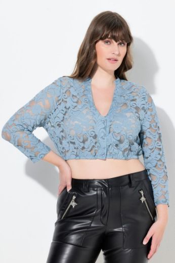 Plus size veliki brojevi Bluza dirndl čipkasta za punije