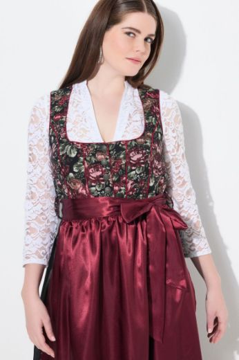 Plus size veliki brojevi Bluza dirndl čipkasta za punije