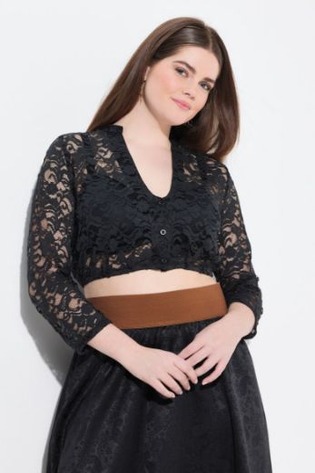 Plus size veliki brojevi Bluza dirndl čipkasta za punije