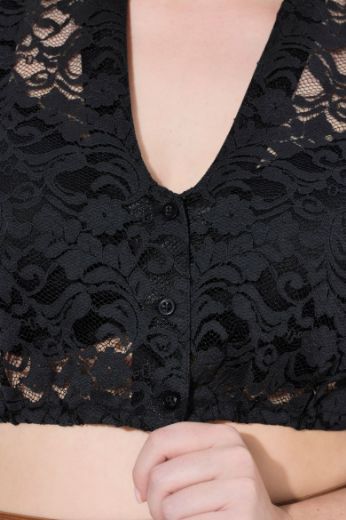 Plus size veliki brojevi Bluza dirndl čipkasta za punije