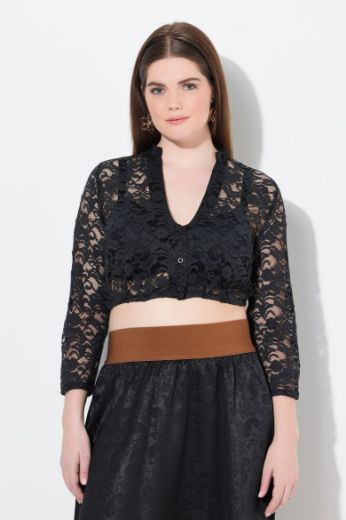 Plus size veliki brojevi Bluza dirndl čipkasta za punije