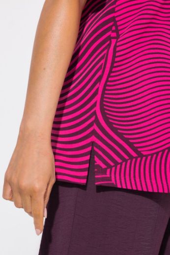 Plus size veliki brojevi Majica kratkih rukava V ovratnika za punije