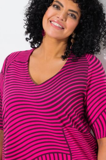 Plus size veliki brojevi Majica kratkih rukava V ovratnika za punije