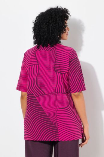 Plus size veliki brojevi Majica kratkih rukava V ovratnika za punije