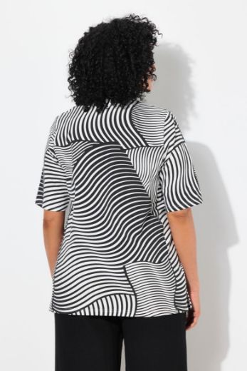 Plus size veliki brojevi Majica kratkih rukava V ovratnika za punije