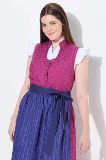 Plus size veliki brojevi Bluza dirndl kratkih rukava za punije