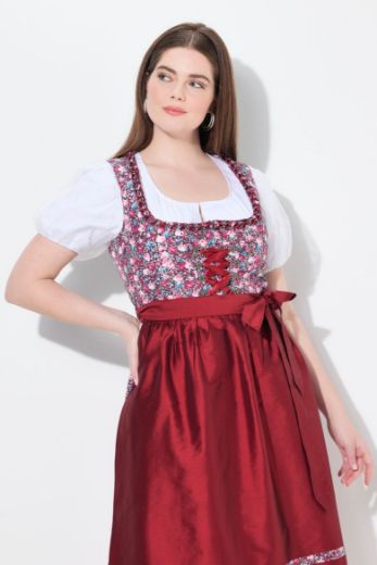 Plus size veliki brojevi Bluza dirndl kratkih rukava za punije