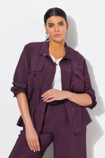 Plus size veliki brojevi Jakna lagana na kopčanje za punije