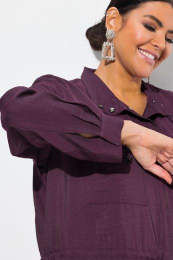 Plus size veliki brojevi Jakna lagana na kopčanje za punije