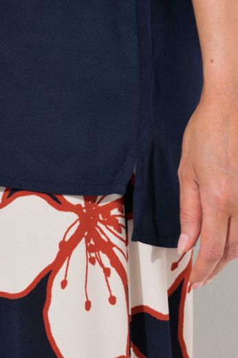 Plus size veliki brojevi Bluza polu rukava šireg kroja za punije