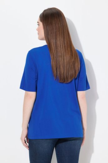 Plus size veliki brojevi Majica kratkih rukava V ovratnika za punije