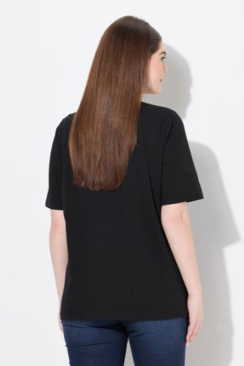 Plus size veliki brojevi Majica kratkih rukava V ovratnika za punije