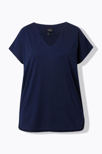 Plus size veliki brojevi Majica kratkih rukava V ovratnika za punije
