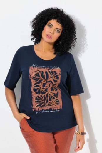 Plus size veliki brojevi Majica kratkih rukava okruglog ovratnika za punije