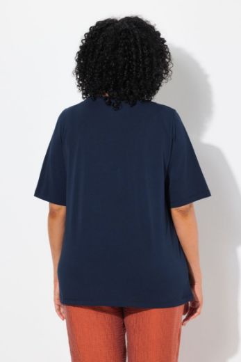 Plus size veliki brojevi Majica kratkih rukava okruglog ovratnika za punije