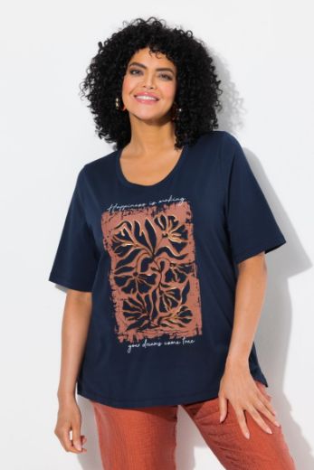 Plus size veliki brojevi Majica kratkih rukava okruglog ovratnika za punije
