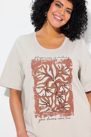 Plus size veliki brojevi Majica kratkih rukava okruglog ovratnika za punije