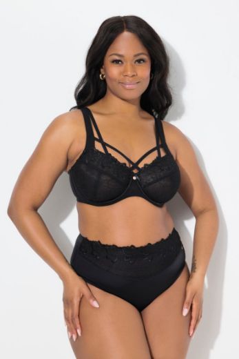 Plus size veliki brojevi Grudnjak s dodatkom ukrasne čipke i ukrasnim naramenicama za punije