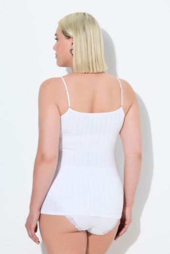 Plus size veliki brojevi Potkošulja s dodatkom ukrasne čipke za punije
