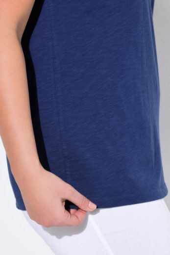 Plus size veliki brojevi Majica kratkih rukava V ovratnika za punije