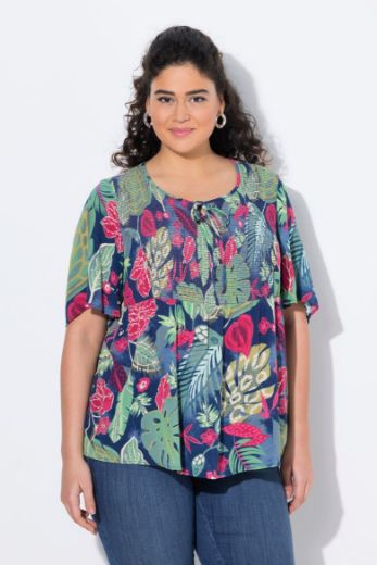 Plus size veliki brojevi Bluza kratkih rukava A kroja za punije