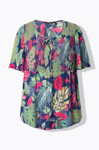 Plus size veliki brojevi Bluza kratkih rukava A kroja za punije