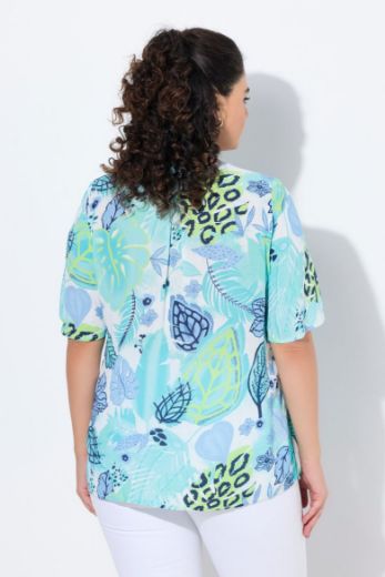 Plus size veliki brojevi Bluza kratkih rukava A kroja za punije