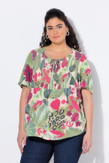 Plus size veliki brojevi Bluza kratkih rukava A kroja za punije