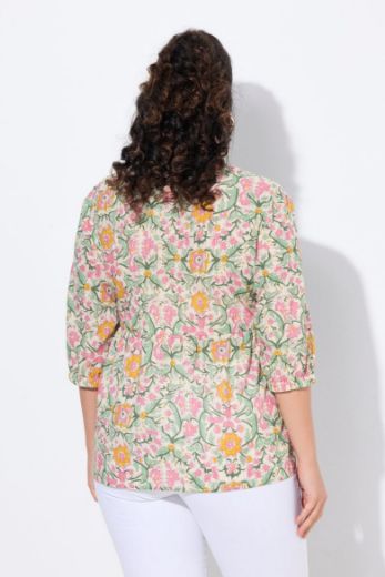Plus size veliki brojevi Bluza 3/4 rukava A kroja za punije