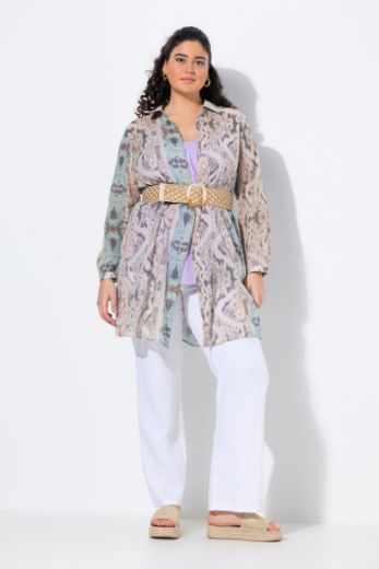 Plus size veliki brojevi Bluza dugih rukava dužeg kroja za punije