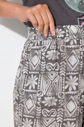 Plus size veliki brojevi Hlače širokih nogavica elastičnog struka za punije