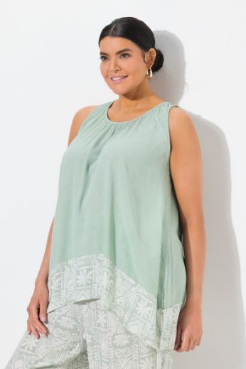 Plus size veliki brojevi Majica bez rukava A kroja za punije
