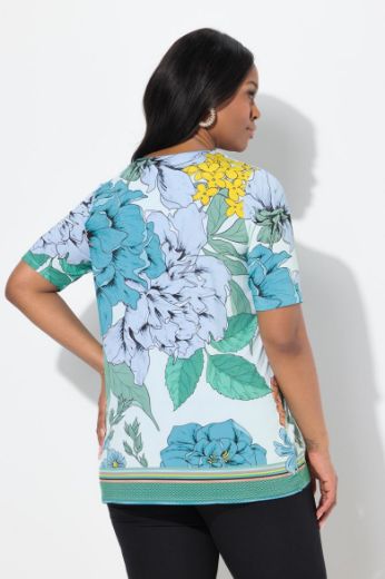 Plus size veliki brojevi Majica kratkih rukava V ovratnika za punije