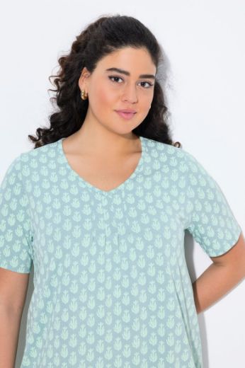 Plus size veliki brojevi Majica kratkih rukava V ovratnika za punije