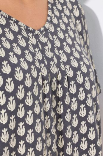 Plus size veliki brojevi Majica kratkih rukava V ovratnika za punije