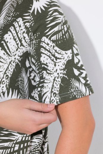 Plus size veliki brojevi Majica kratkih rukava V ovratnika za punije