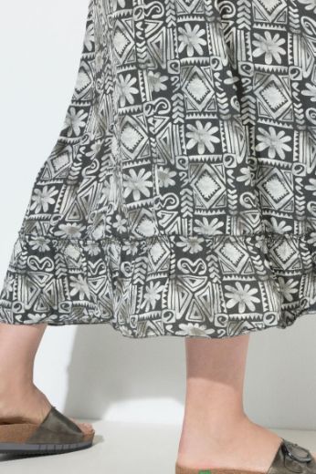 Plus size veliki brojevi Suknja maxi na volane za punije