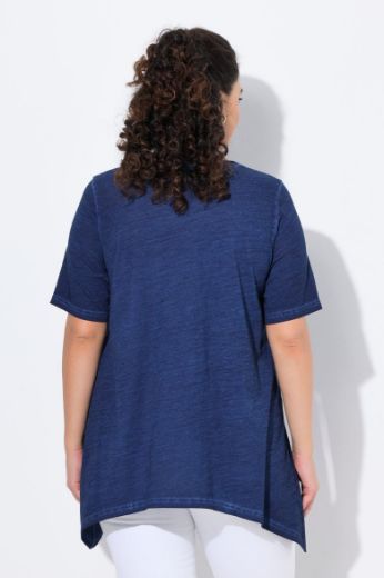 Plus size veliki brojevi Majica kratkih rukava V ovratnika za punije
