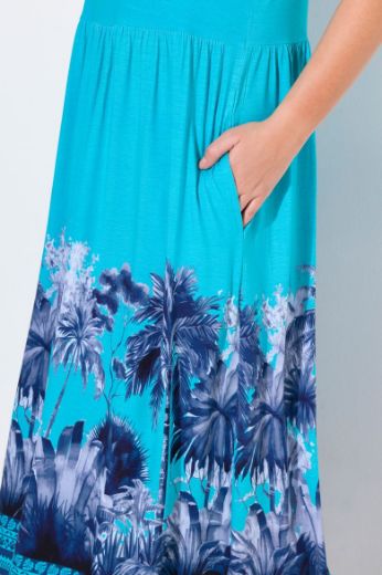 Plus size veliki brojevi Haljina maxi bez rukava za punije