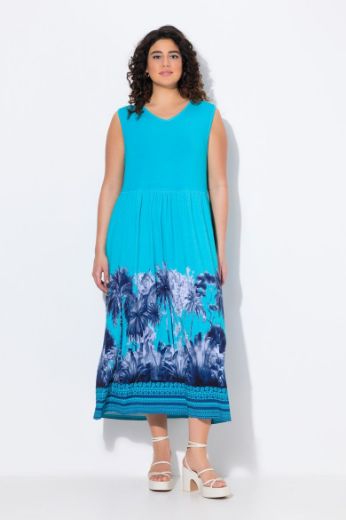 Plus size veliki brojevi Haljina maxi bez rukava za punije