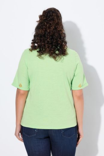 Plus size veliki brojevi Majica kratkih rukava V ovratnika za punije