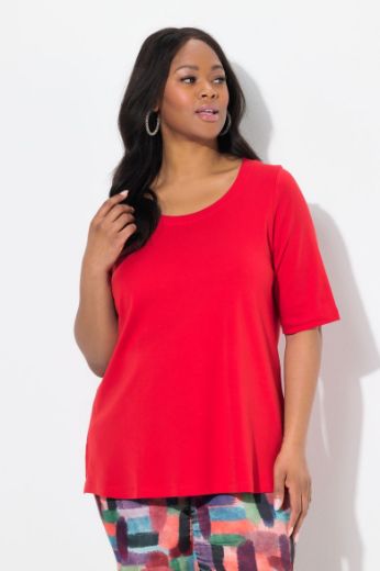Plus size veliki brojevi Majica A kroja kratkih rukava za punije